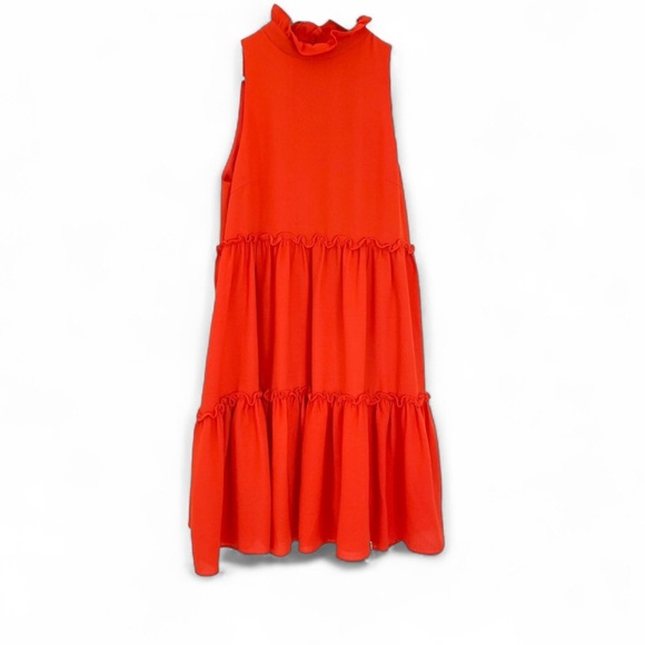 Anthropologie Elliat Ruffled Turtleneck Swing Dress - Picture 5 of 5